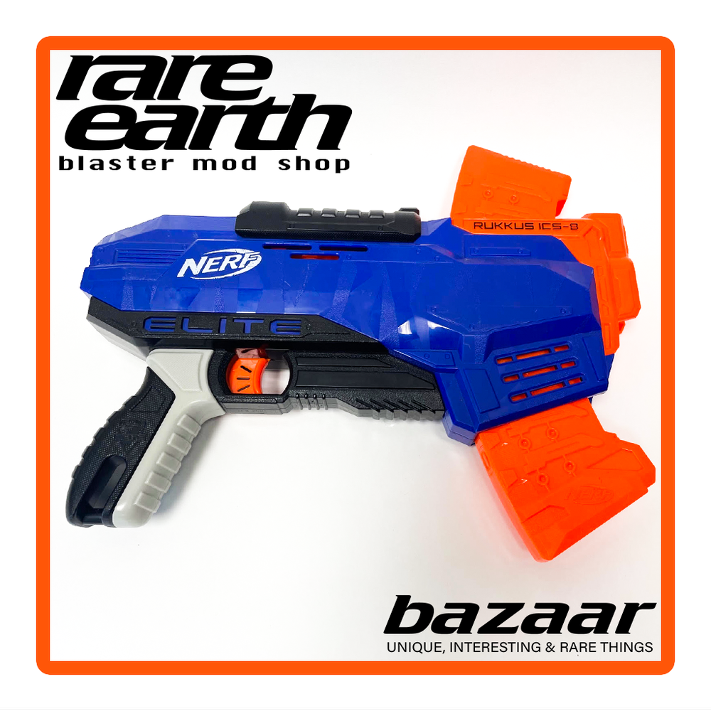 Nerf Elite Rukkus ICS-8 — Rare Earth Blaster Mod Shop